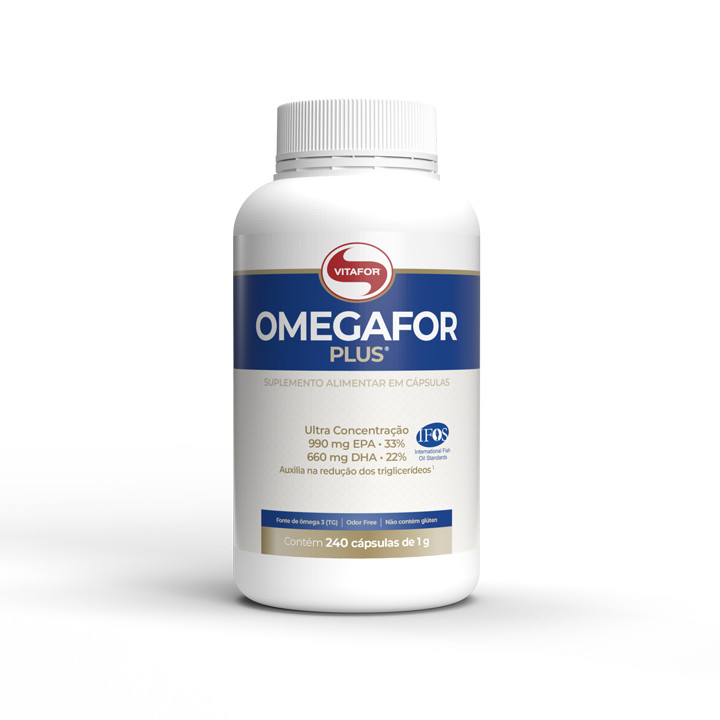 Omegafor Plus 1000mg 240 cápsulas - Vitafor