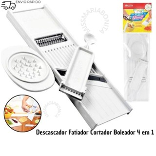 Descascador Cortador Ralador 4 em 1 para Legumes e Frutas Multiuso Keita-MMB em Oferta na Shopee