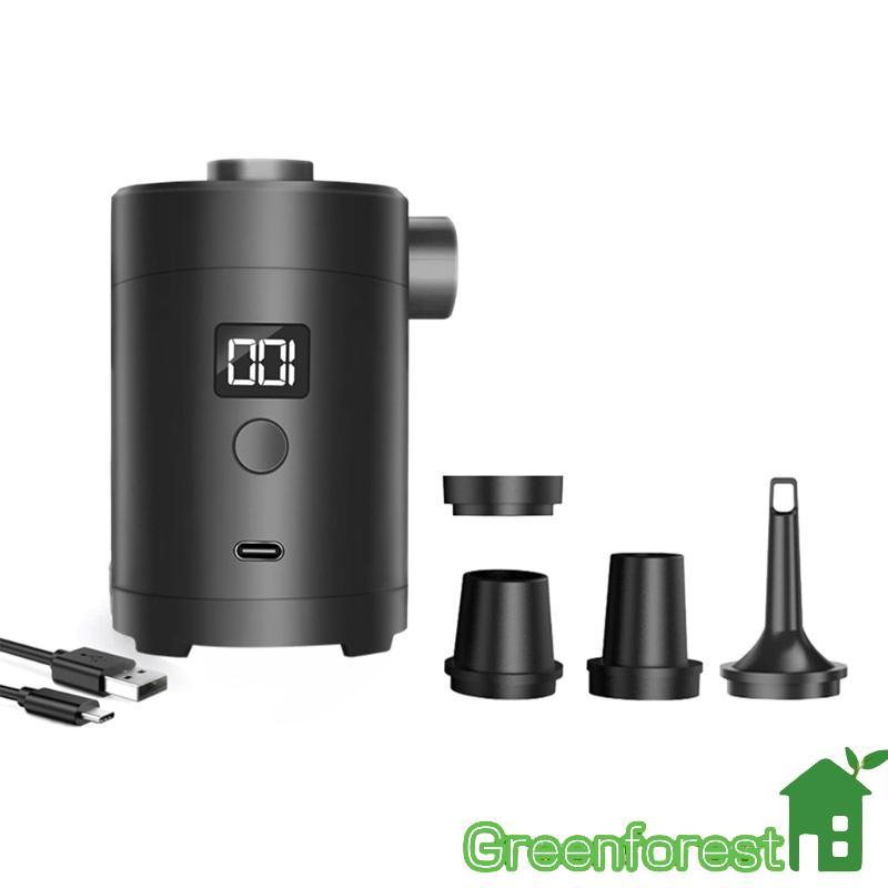 greenfor Bombas Ar Elétricas Recarregáveis Portáteis Display LCD Para Acampamento Caminhadas Equipamentos In