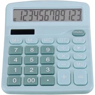 Calculadora de Mesa de 12 Dígitos para Escritório com Tela Grande, Alimentação Solar e Bateria, Calculadora com Botões G