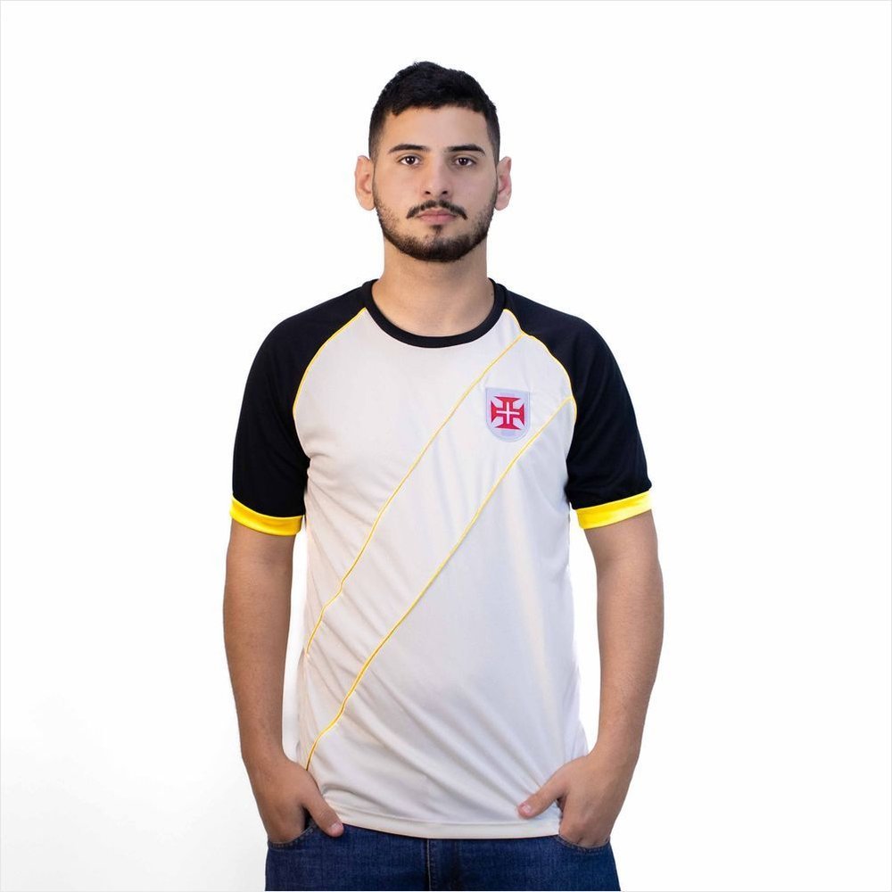 Camisa Retrô Vasco Classic Root Torcedor Vintage Clássica Confortável Futebol