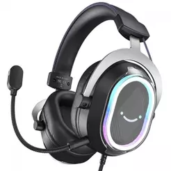Headset Gamer Fifine AmpliGame H13, 7.1 Surround, RGB, USB, Preto