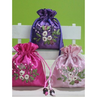 DIY artesanal bordado saco acessórios de embalagem de jóias saco pulseira jóias Wenwan pulseira armazenamento saco vazio