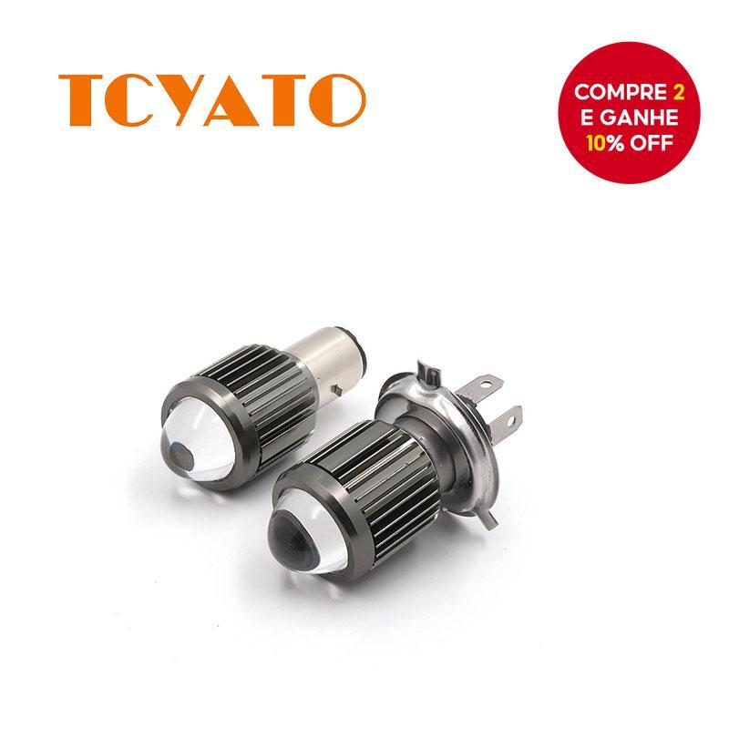 TCYATO CSP LED Lâmpada De Farol De Motocicleta-Ultrabrilhante Feixe Alto/Baixo E Neblina Para 12V rgb eyeline ilaw sa mo