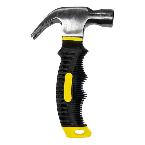 Martelo Mini 23" Emborrachado Unha Aço Carbono Cabo Fibra