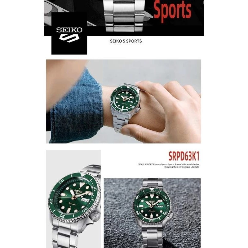 100 % Original Seiko SRPD51K1 SRPD53K1 Esportes À Prova Dwaterproof Água Jam Tangan Lelaki Masculino Quartzo De Aço Inox
