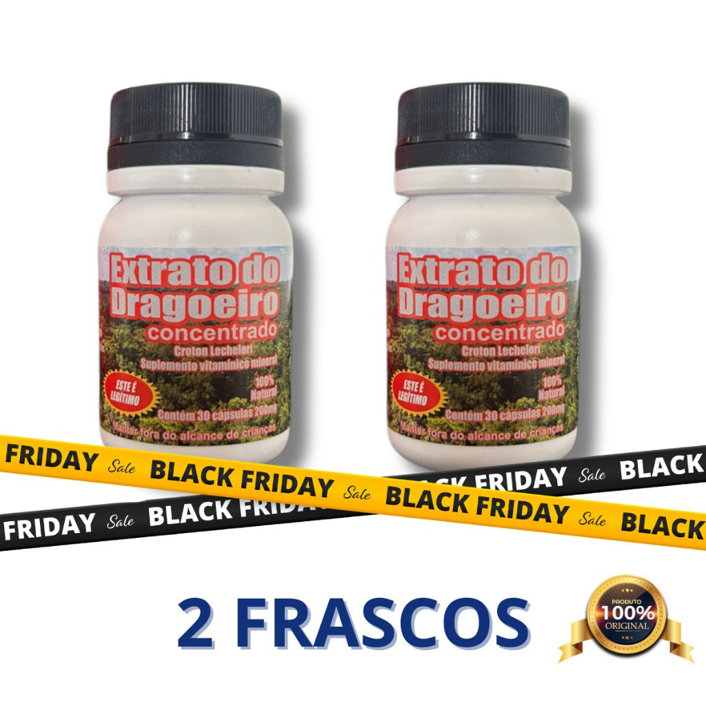 Kit 2 Un Extrato De Dragoeiro Concetrado Natural Em Cápsulas Original - Suplemento Natural