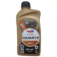Óleo Lubrificante do Motor Total Quartz 9000 5W40 Sintético Api SN - ACEA A3/B4 - 1L