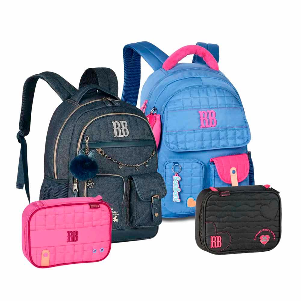 Kit Escolar Mochila Estojo Rebecca Bonbon RB Coleção 2026 Original Clio