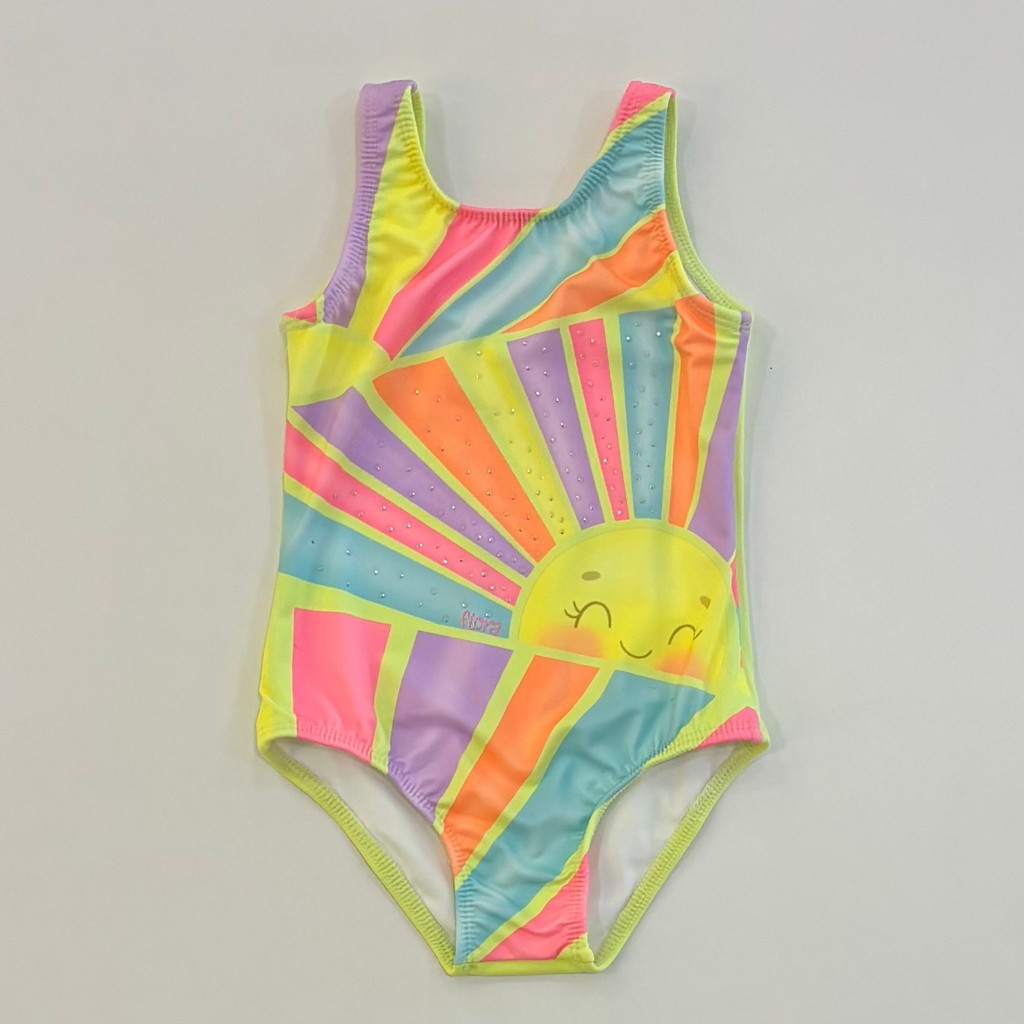 Maio UV Infantil Menina Infanti Colorido Neon Verão Moda Praia 87458