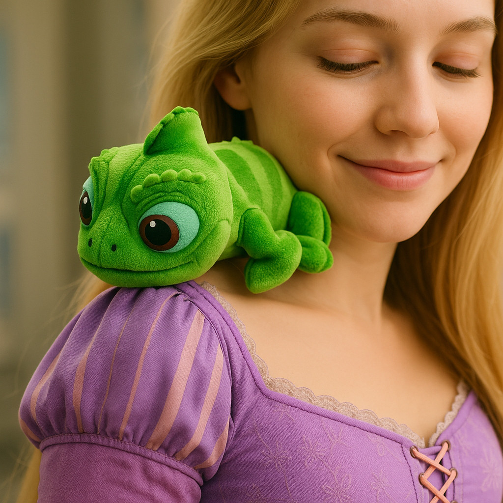 Ímã de ombro Rapunzel encaracolado Perosia Chameleon Pascar em Oferta na Shopee