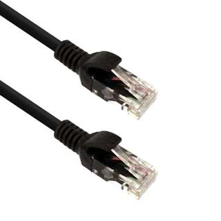 Cabo de Rede Patch Cord CAT.6 5M Preto PC-ETH6U50BK Plus Cable em Oferta na Shopee