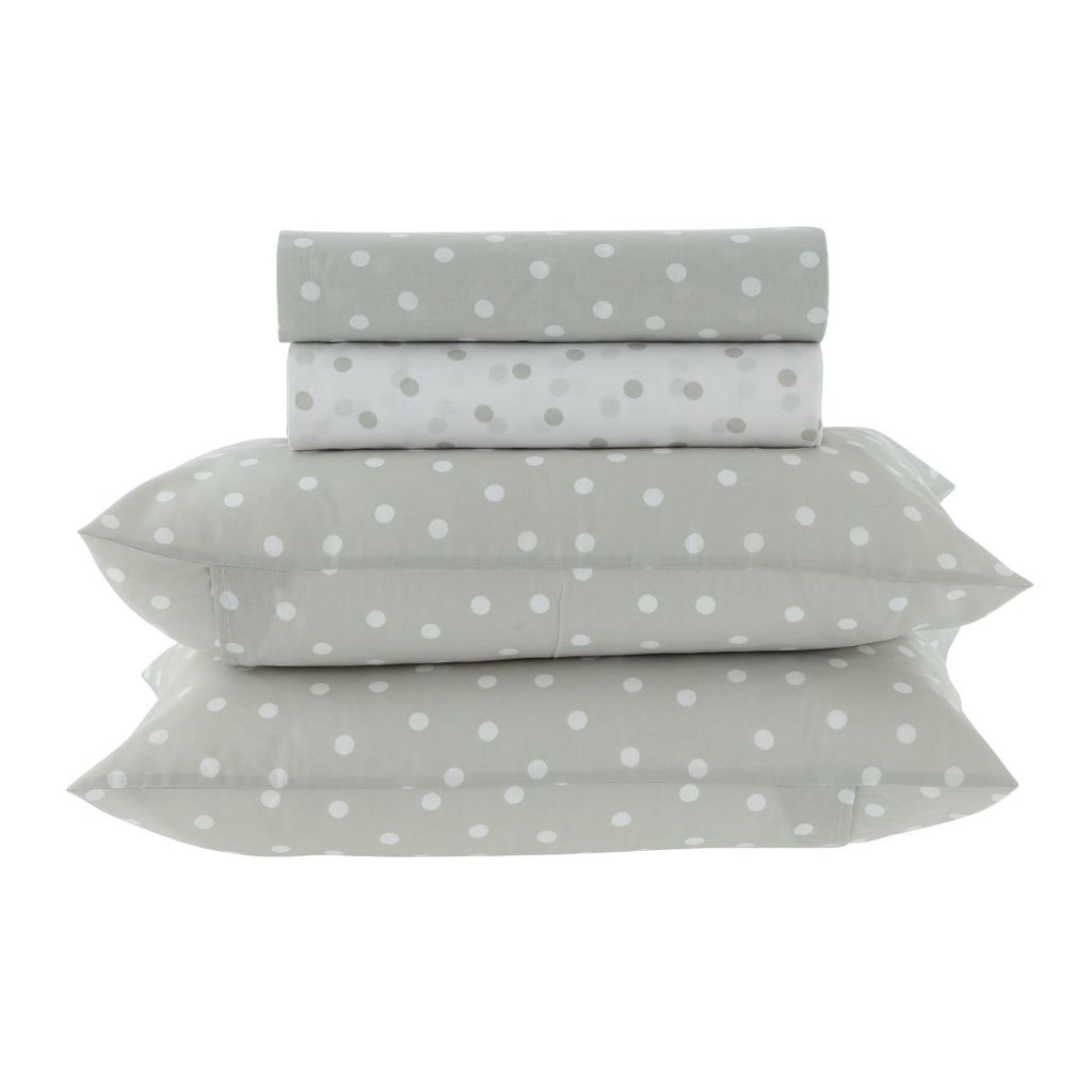 Jogo de Cama 180 Fios New Innovi Kacyumara Poá Nick em Oferta na Shopee