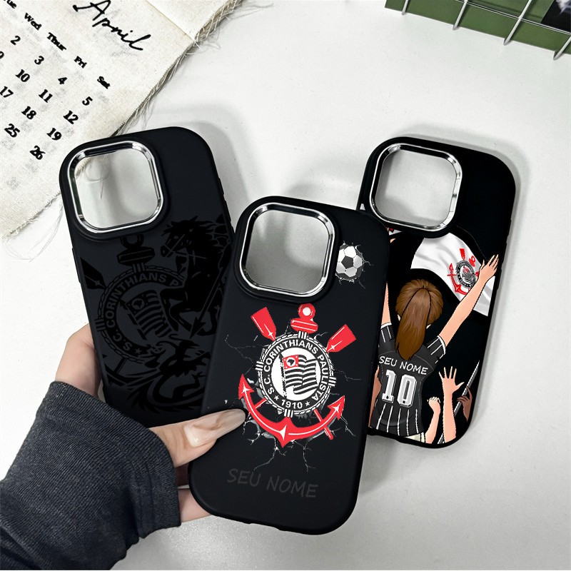 Capinha de celular personalizada Corinthians Football Club para Samsung Galaxy A07 A05 A04 A03 A15 A14 A55 A54 A35 Capa