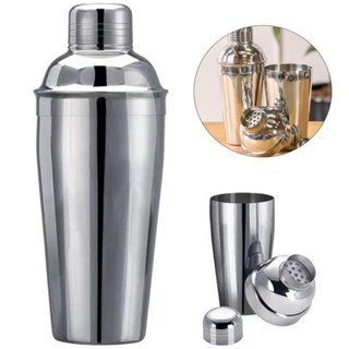 Coqueteleira Profissional 350ml Inox Resistente E Filtro Cinza em Oferta na Shopee