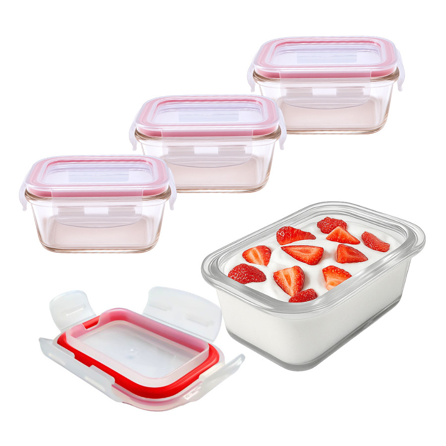 Kit 12 Potes Vidro Hermético Borossilicato Condimento 200ml Trava Tampa em Oferta na Shopee