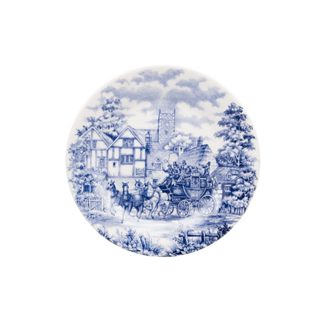 Prato Sobremesa Biona Cena Inglesa em Cerâmica Decorada 18 cm - Oxford em Oferta na Shopee