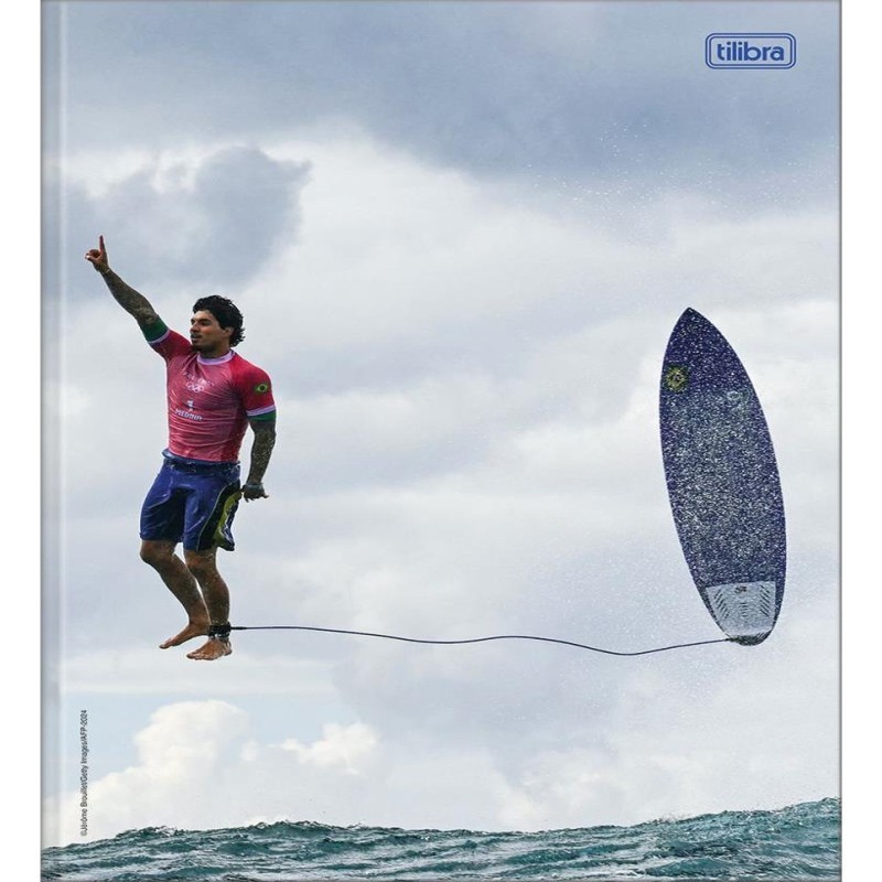 Caderno Brochurao Capa Dura Gabriel Medina 80fls