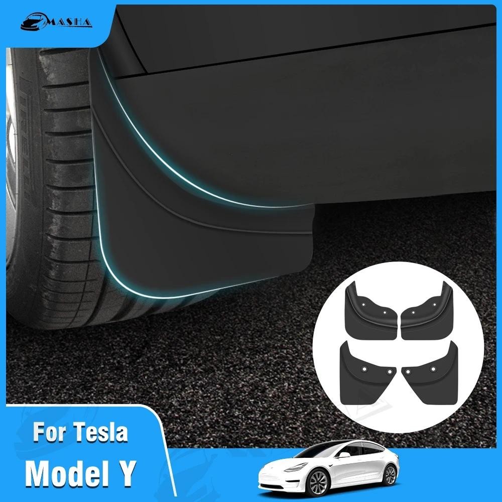 4 Pçs/Set Para Tesla Modelo Y 2020 2021 2022 2023 Atualizado Mud Flaps Respingo Guardas Mudflap Fender Flares Apto Frent