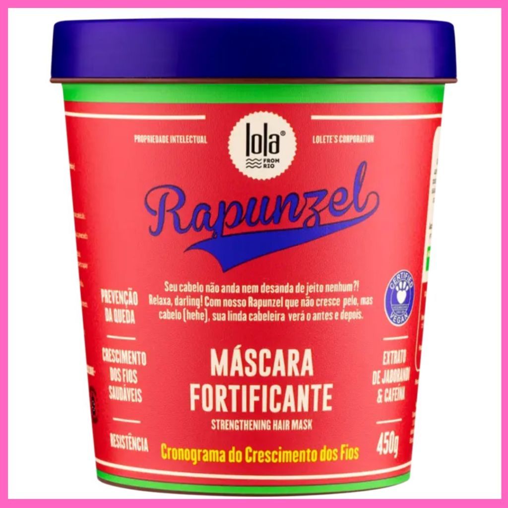 Lola Cosmetics Rapunzel - Máscara Fortificante Crescimento Dos Fios 450g em Oferta na Shopee