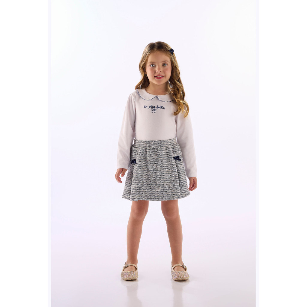 Conjunto Cotton Short-Saia Tweed Up Baby