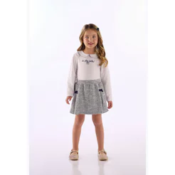 Conjunto Cotton Short-Saia Tweed Up Baby