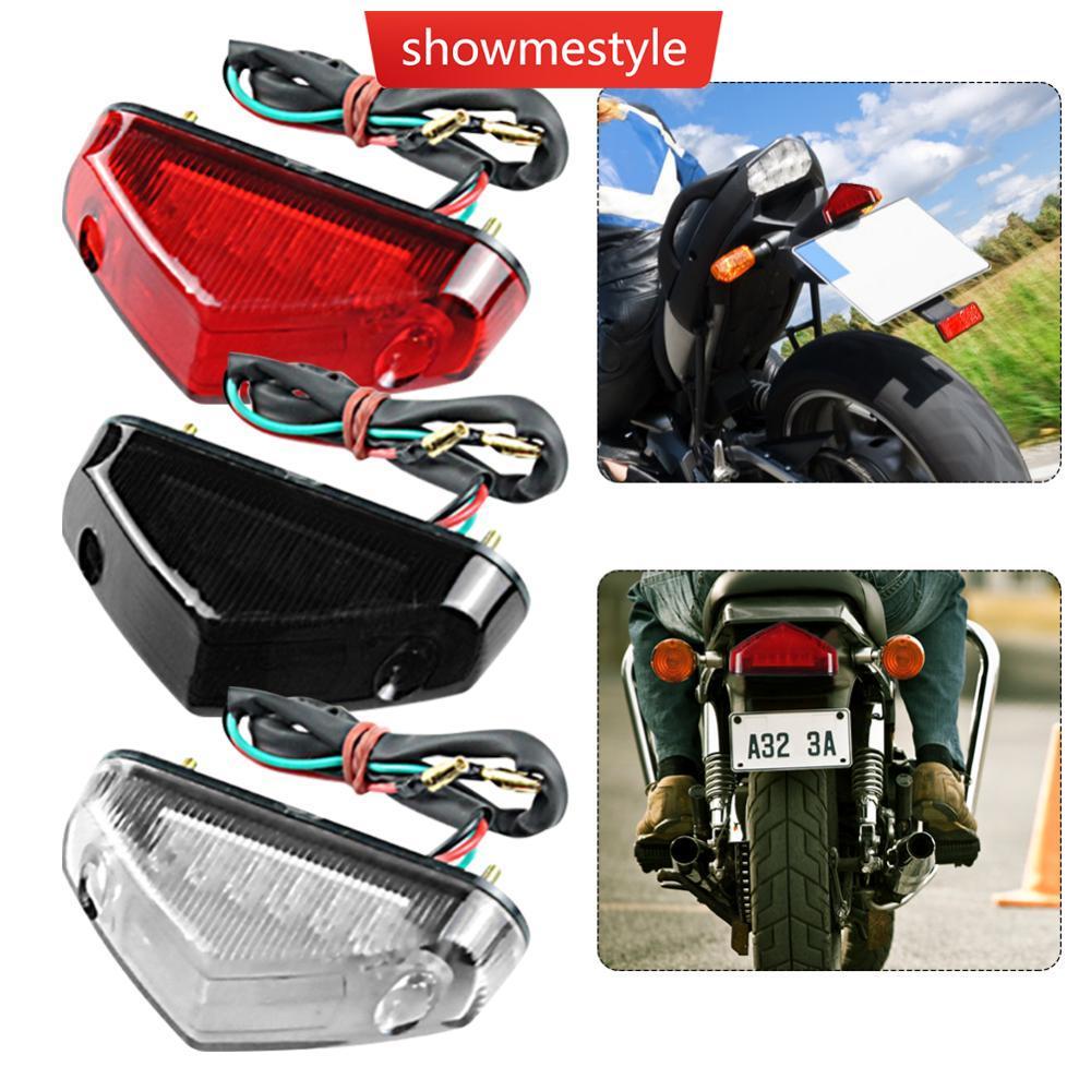 SMS 1Pc Universal Motocicleta DC 12V 12 LED Parada De Freio Luz Traseira Indicadores De Sinal Lâmpada De Moto ATV Dirt B