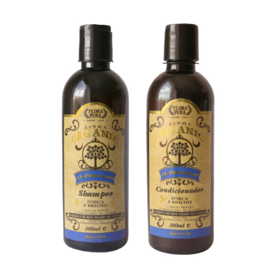 Shampoo e Condicionador D-Pantenol Flora Pura | Linha Organic 380ml