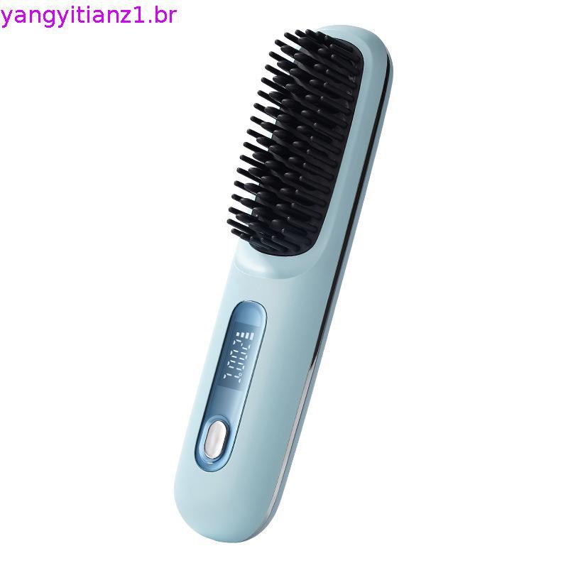 GO Brush, Novo GO Brush 2026, Escovas Alisadoras Portáteis para Viagem, com Display de Temperatura em L, Alisador de Cab