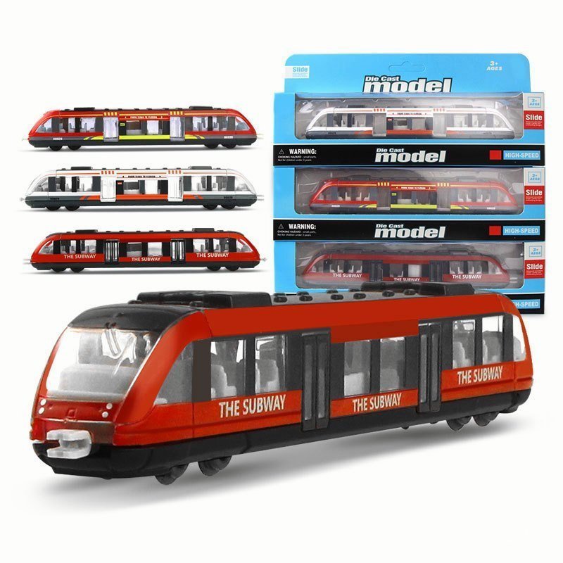 Brinquedos de Trem em Liga Metálica / Trem de Alta Velocidade / Brinquedo Colecionável / Presente / Meninos