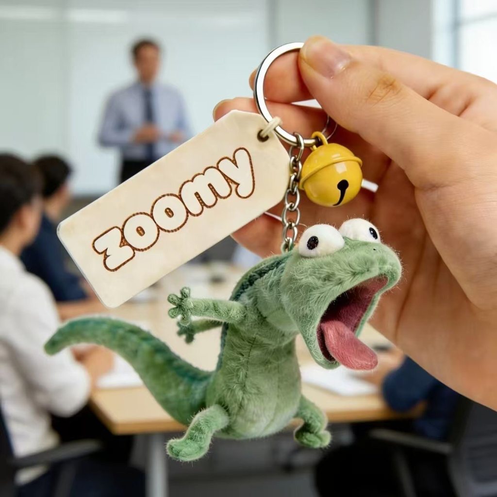 Lagarto Pequeno Verde Menta Engraçado , Boneca Engraçada Super Fofa , Brinquedo De Pelúcia Tridimensional Macio Para Mel