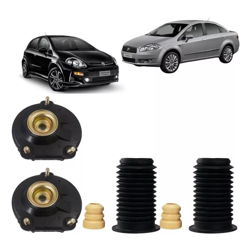 Kit Coxim Batente Amortecedor Dianteiro Fiat Punto Linea