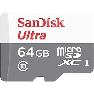 Cartão de Memória SanDisk Ultra, 64GB, Micro SDXC, Classe 10, 100MB/s, SDSQUNR-064G-GN3MA