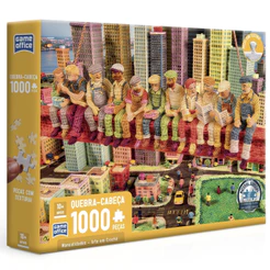QUEBRA CABEÇA MANUALIDADES CROCHÊ 1000 PEÇAS TOYSTER PUZZLE ARTESANATO IA TRABALHADOR ROCKEFELLER