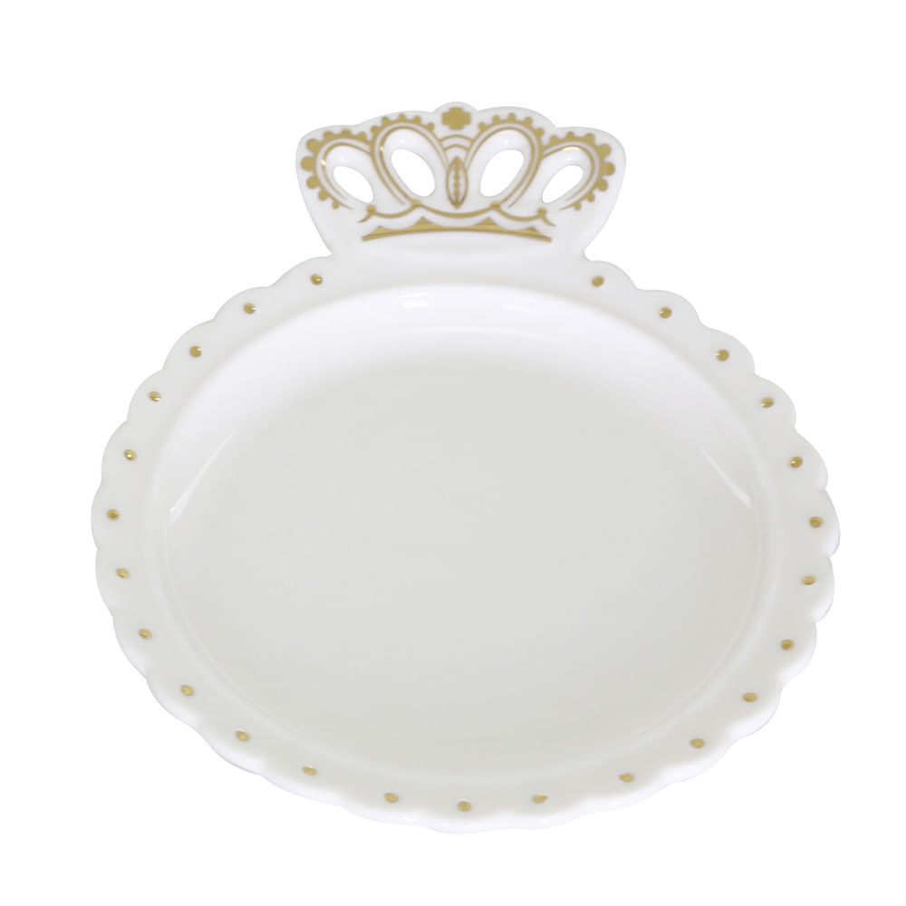 Porta-Joias Le Crown em Porcelana 12,5x10cm em Oferta na Shopee
