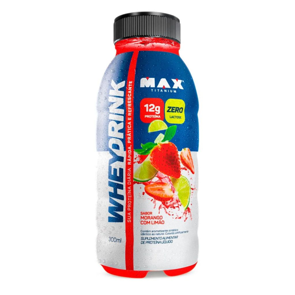 Whey Drink Garrafa Com 300ml Max Titanium