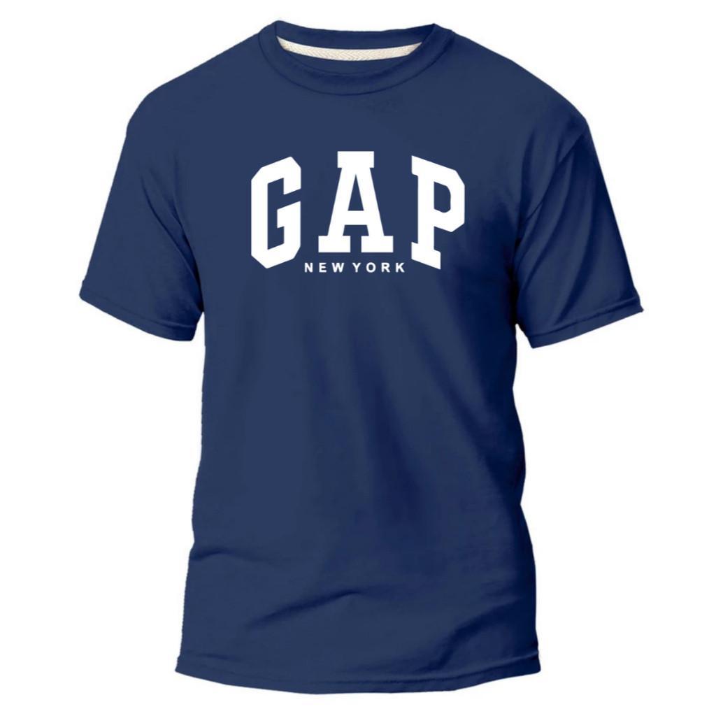 Camiseta Casual - GAP New York  - 100% Algodão Fio 30.1 - Camisa Alta Qualidade