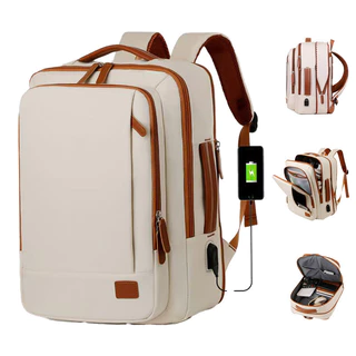 Mochila 4 em 1 grande com quick charge USB・compatível com notebook