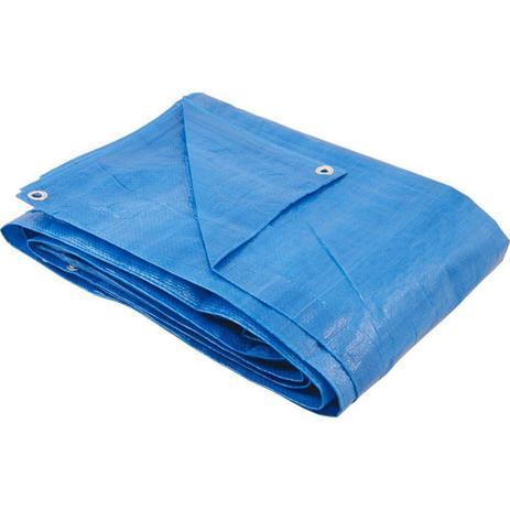 Lona 6x4 Metros piscina cobertura Reforçada Azul Encerado 100 Micras toldo