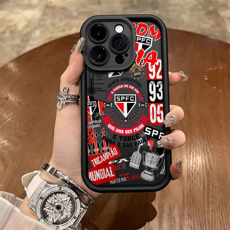 Capa Clube SPFC Adequada Para Samsung A04E A05S A10S A12 A13 A14 A15 A20 A23 A32 A34 A35 A30S A50S A51 52 54 55 71 72 M3