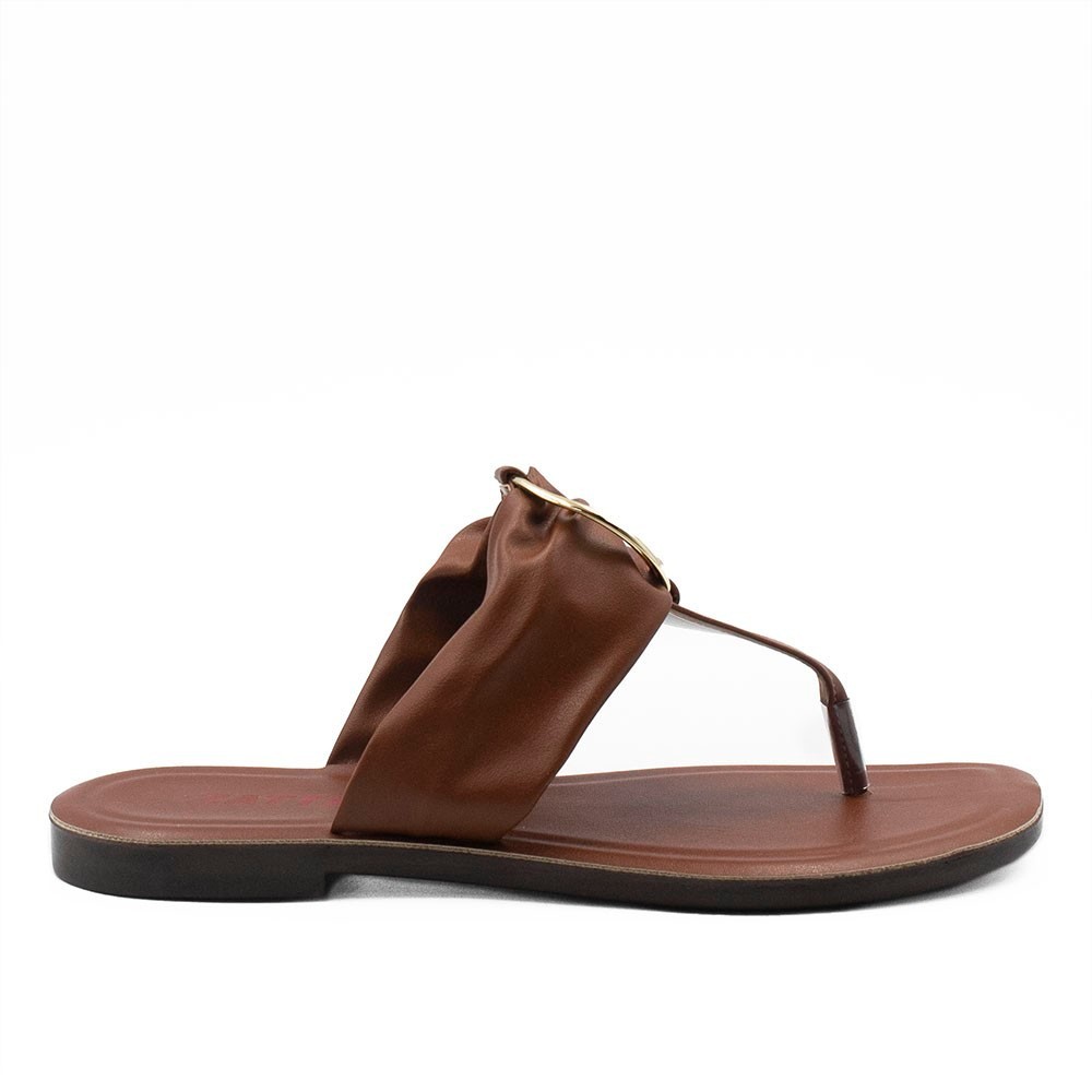 Rasteira Zatta  Argola de Dedo Regina Caramelo em Oferta na Shopee