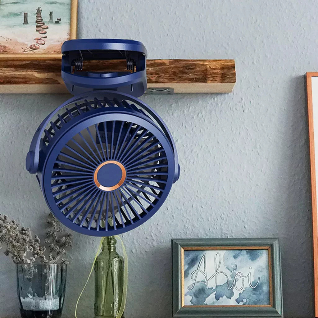 Ventilador Elétrico Silencioso Com Clipe e Com Luzes De Carregamento Usb ML-1180l em Oferta na Shopee