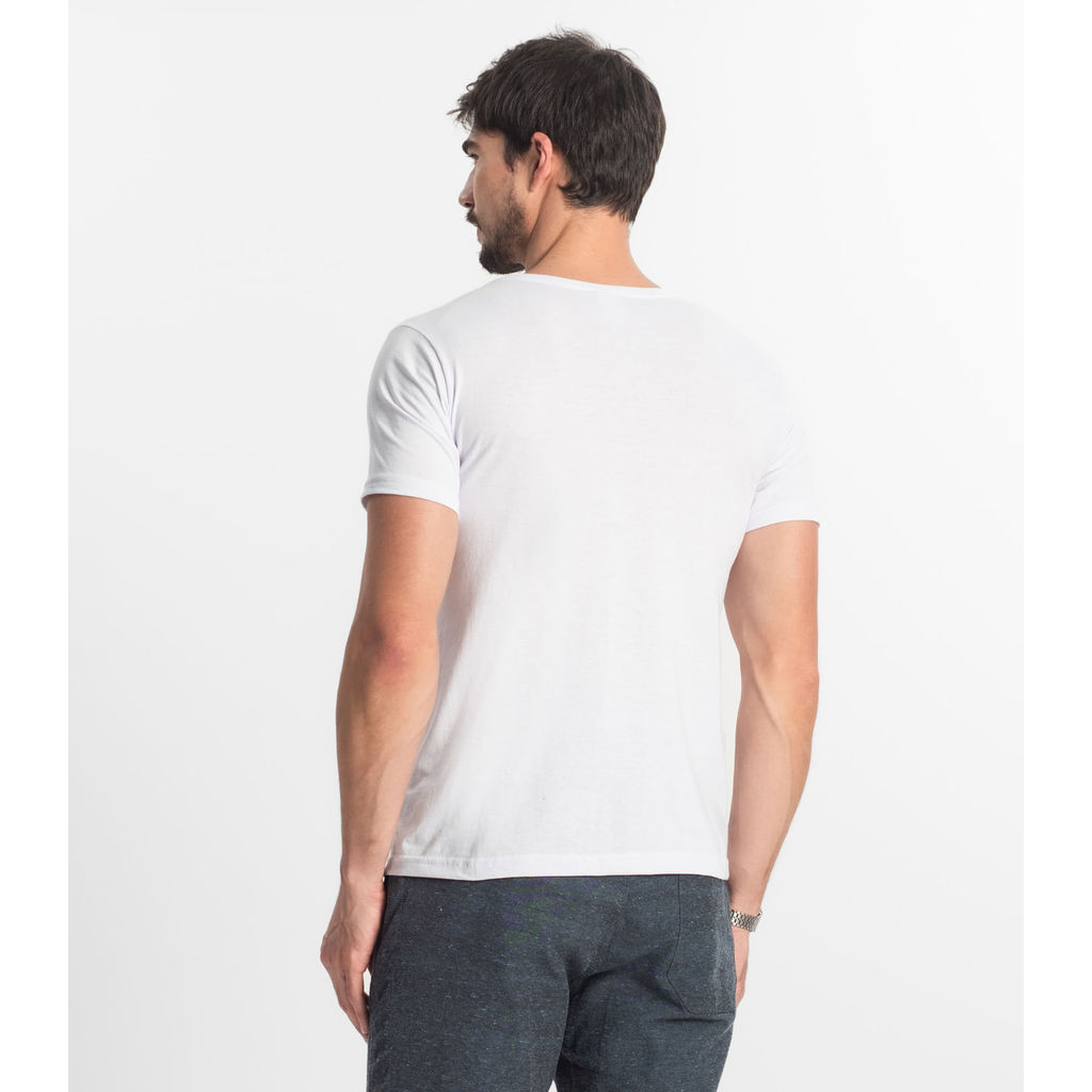 Detalhes do Camiseta Masculina Básica Select Branco