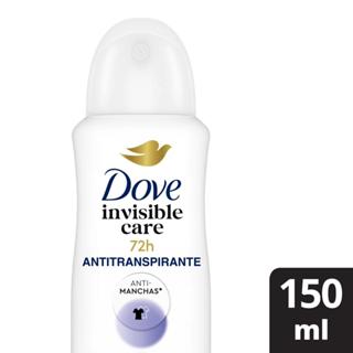 Desodorante Antitranspirante Aerossol Dove Invisible Care 150ml em Oferta na Shopee