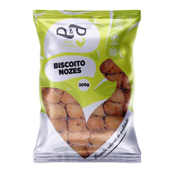 Biscoito Amanteigado Coração de Nozes 300g P&P