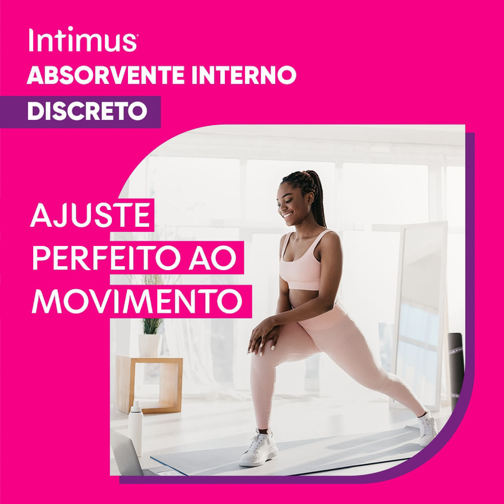 Detalhes do Absorvente Interno Intimus Discreto Mini  8 Unidades