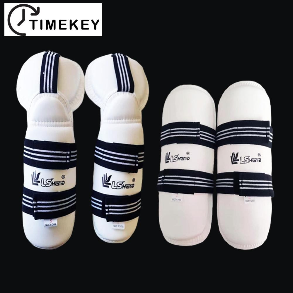 TKEY Taekwondo Conjunto De Proteção Das Pernas Do Braço Boxe De Karate Grosso Adulto Sanda Artes Marciais Treinamento Es