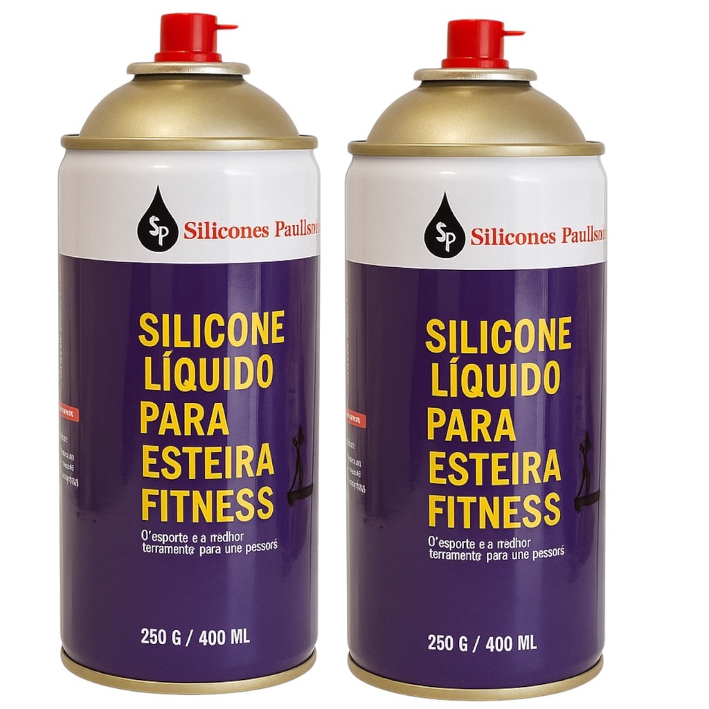 silicone spray lubrificante para esteira ergométrica academia 400 ml silicones paulista em Oferta na Shopee