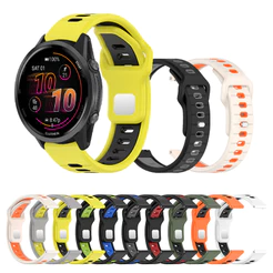 Pulseira De Relógio De Silicone Cumida Para Garmin Forerunner 255/M 265/165 55 158 570 42mm 245/645 Substituível