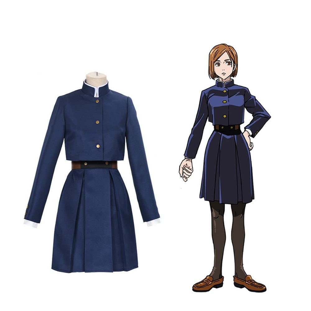 MELLOW Feminino Kugisaki Nobara Saia Curta Saco Cintura Jujutsu Kaisen Anime Roupas Cosplay Traje Conjunto . — imagem 2 de 2